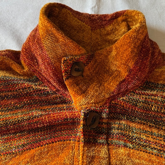 LOOMINUS Weavers 90s ARTIST L XL 1X Handwoven Art- Sweater Coat Jacket - Picture 10 of 16